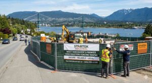construction fencing rental in West Vancouver