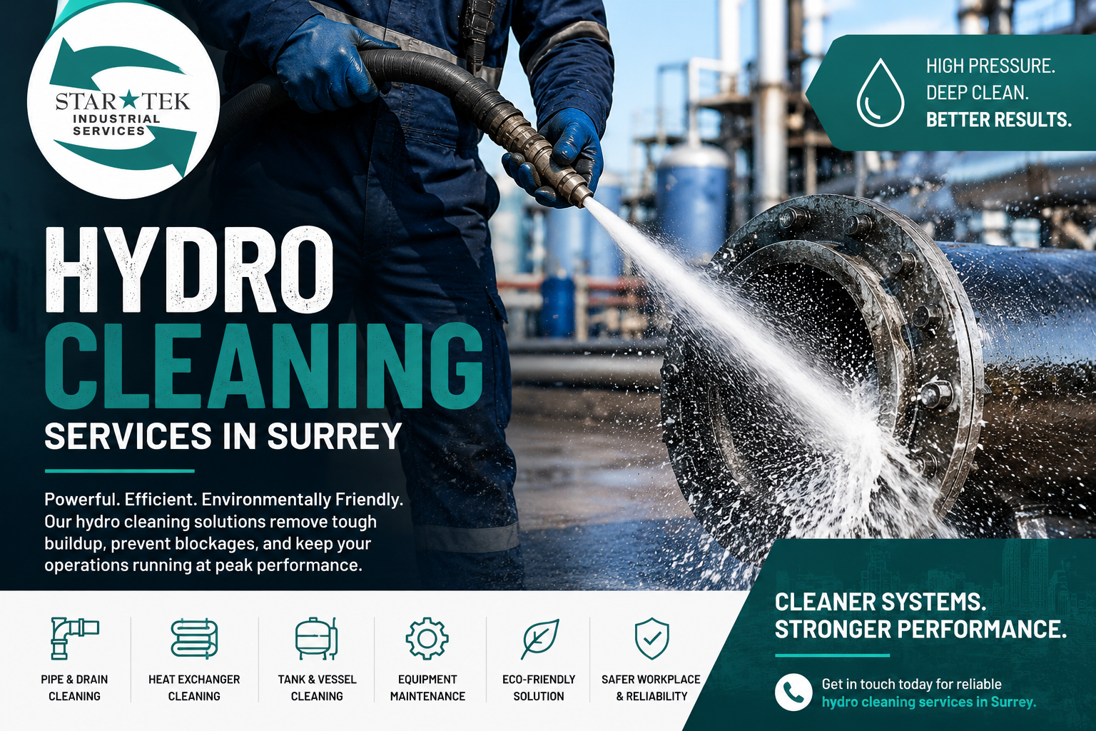 You are currently viewing Hydro Cleaning Services in Surrey: The Smart Solution for Powerful Industrial Cleaning